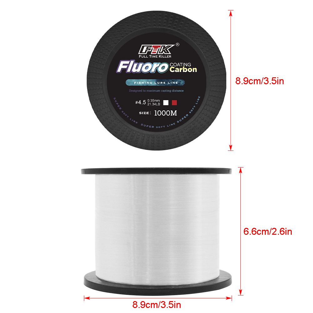 FTK 1000M Nylon Fishing Line S - đánh giá và giá Fluorocarbon Line