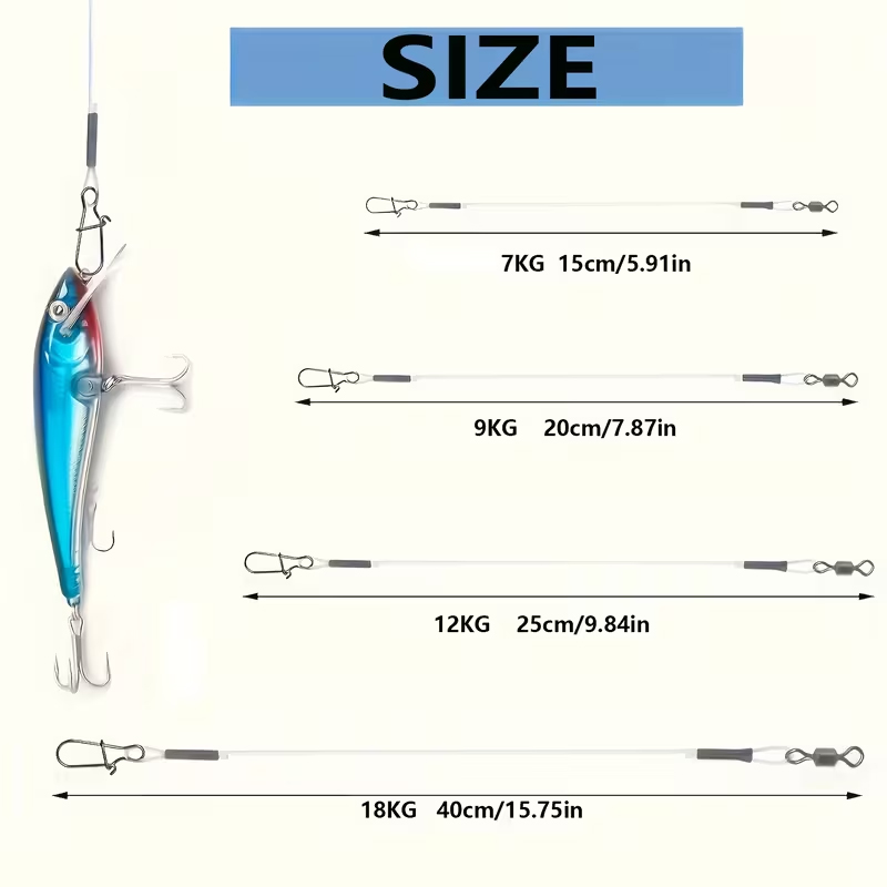 8/16pcs Fluorocarbon Wire Lead - đánh giá và giá Fluorocarbon Line