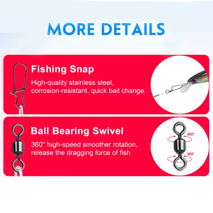8/16pcs Fluorocarbon Wire Lead - đánh giá và giá Fluorocarbon Line